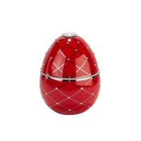 Œuf Rouge au treillis argenté