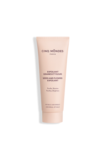 Exfoliant graines et fleurs - Cinq Mondes - Spa luxe Aix en Provence Exfoliant graines et fleurs - Cinq Mondes - Spa luxe Aix en Provence